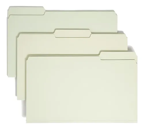 Carpeta De Archivo De Placa De Planchas Smead, Pestaña, 1 2
