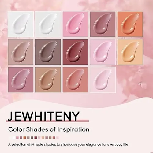 Jewhiteny Kit De Uñas De Gel De Extensión De