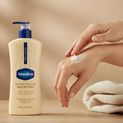Crema Corporal Vaseline Avena Locion Hidratante Intensive Care 600g Fragancia Nourishing moisture