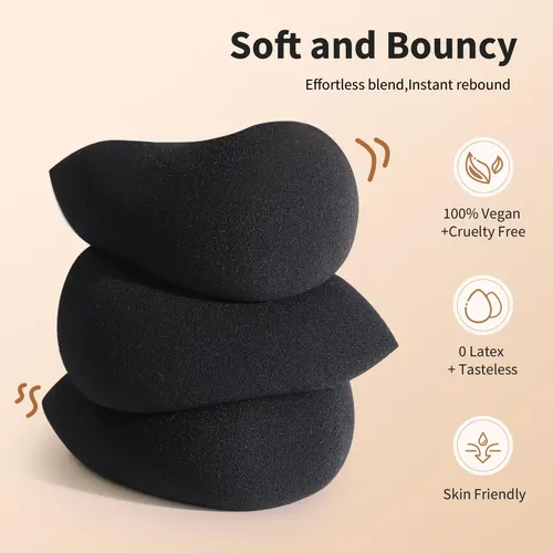Set De Esponjas De Maquillaje Beakey Boun Boun, 5 Unidades,