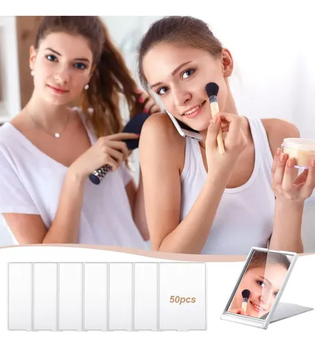 50 Piezas De Espejo De Bolsillo Plegable A Granel Mini C