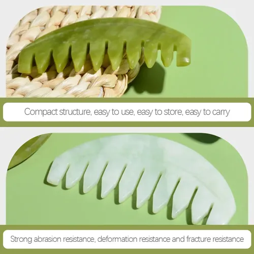 Masajeador Meridians Jade, Peine De Masaje For Cabello, 2 U