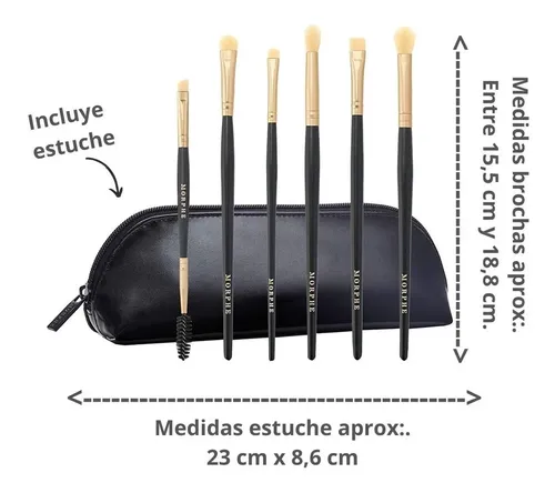 Set Brochas de Ojos Morphe All Eye Want 6 Piezas Sintéticas