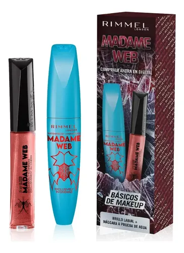 Set Madame Web Mascara De Pestañas + Gloss Rimmel