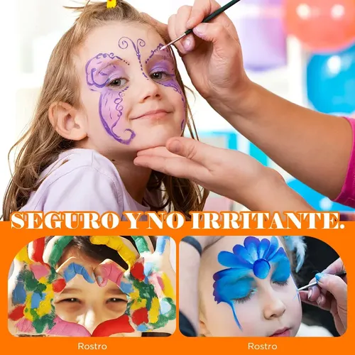 [ Kit De Maquillaje Pintura Pintacaritas Body Paint . *