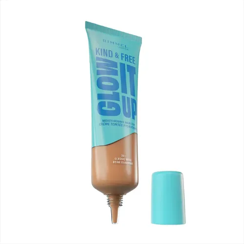 Base Rimmel Kind & Free Hidratante Glow It Up X 30 Ml Tono 201 Classic Beige