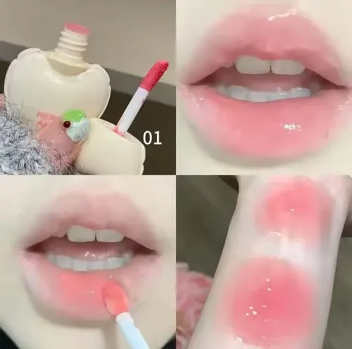 Labial Líquido Brillo Corazón Kawaii Cute Herorange