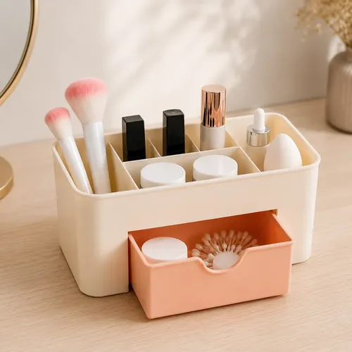 Organizador Maquillaje Cajon Mesa Manicuria Cosmetica