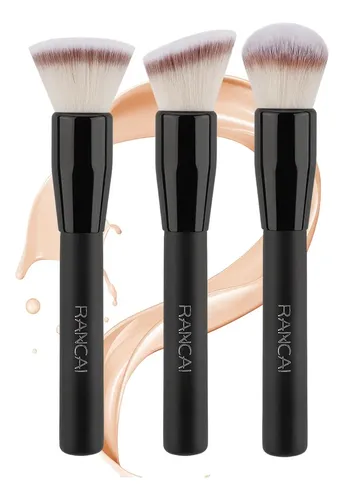 Set 3 Brochas Kabuki Para Base Contorno Corrector