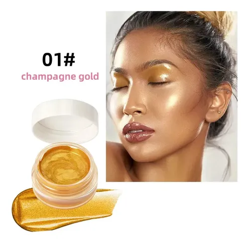 Iluminador En Crema Con Purpurina Para Rostro Y Cuerpo Qibes