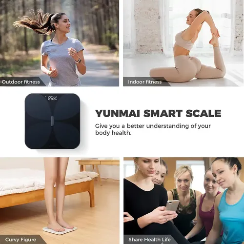 Balanza Inteligente Yunmai Pro con Bluetooth para Grasa Corporal e IMC
