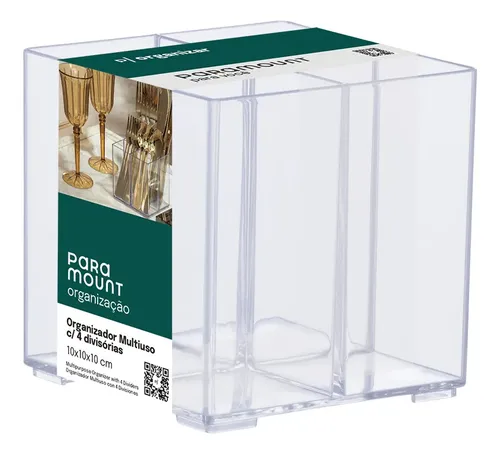 Organizador Paramount De Acrilico Para Cosmeticos Pro X3 Transparente