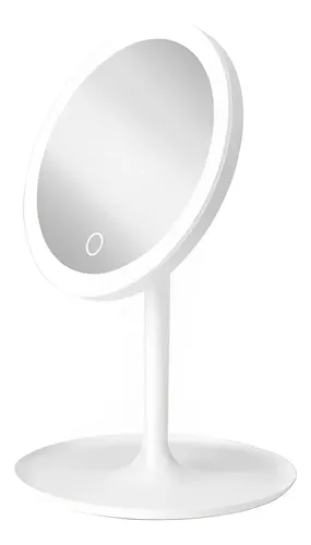 Espejo De Maquillaje Aro Led Regulable Recargable Y Portable
