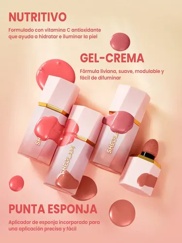 Sheglam Color Bloom Rubor Liquid Gel Cream Pigmentation Tono Del Maquillaje Cutie Pie