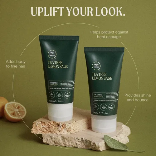 Mascarilla Capilar De Árbol De Té, Limón Y Salvia, Espesante