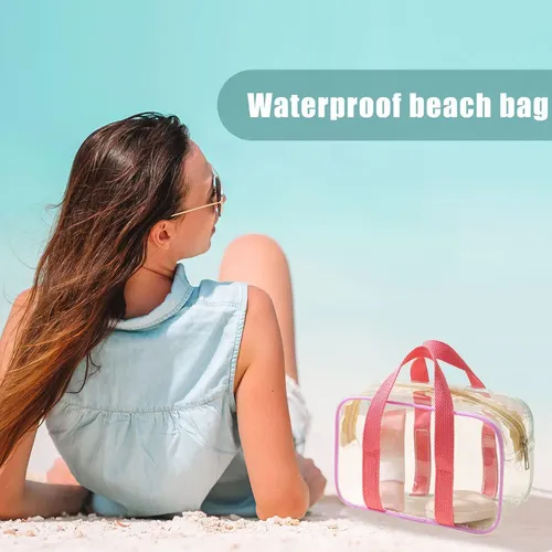 Hjm Neceser Transparente Playa Impermeable Y Portátil Hjm C