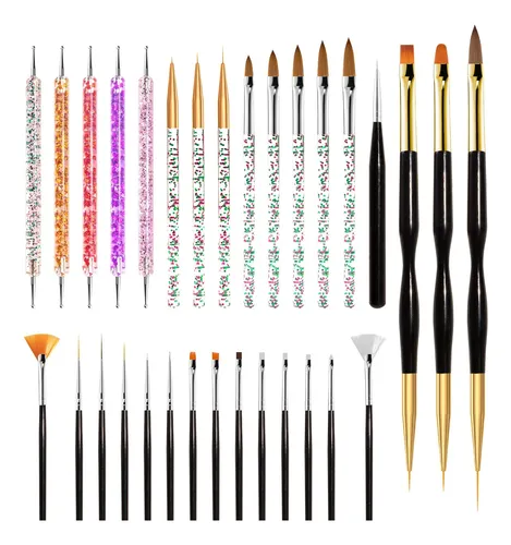 Melodysusie Set De Brochas Para Nail Art 31 Piezas