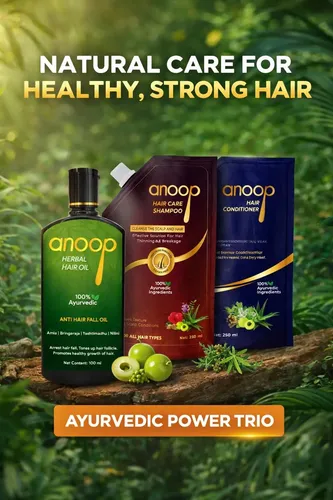 Aceite Para Cabello Anoop Herbal 100ml Ayurvédico