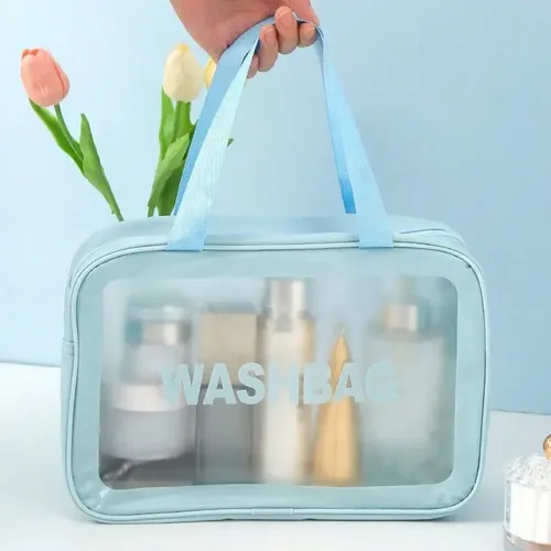 Hu Neceser De Viaje Para Mujeres Y Hombres, Translúcido K