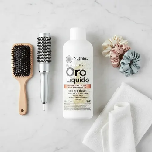 Oro Líquido X 1 Litro Luxury Protector Térmico Brillo Extrem