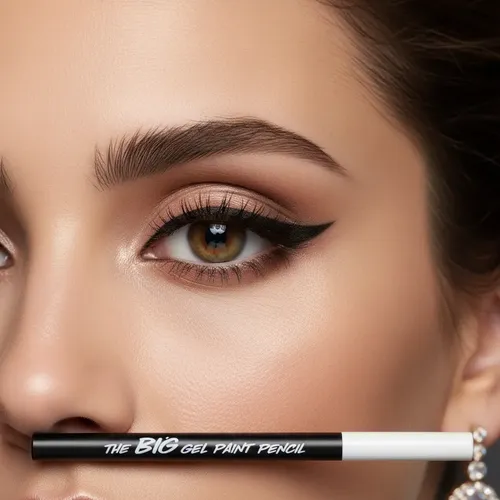 Lápiz Delineador De Ojos Negro The Big Gel Paint Pencil