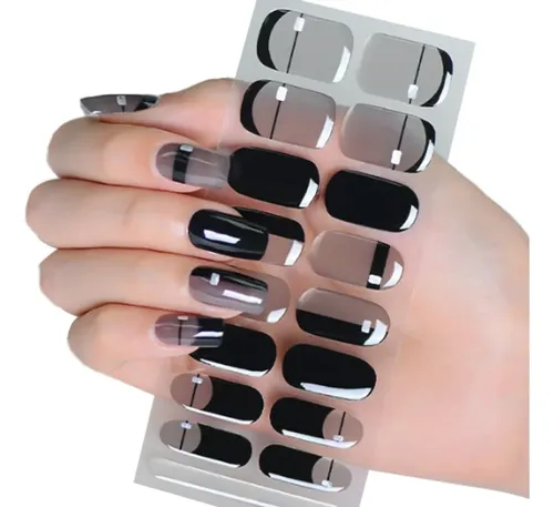 16 Pegatinas De Gel Sweet Uv Para Uñas, Jq029
