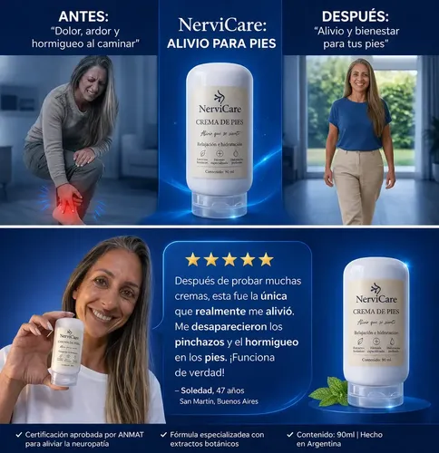X3 Crema Pies Nervicare Alivio Ardor Hormigueo Dolor