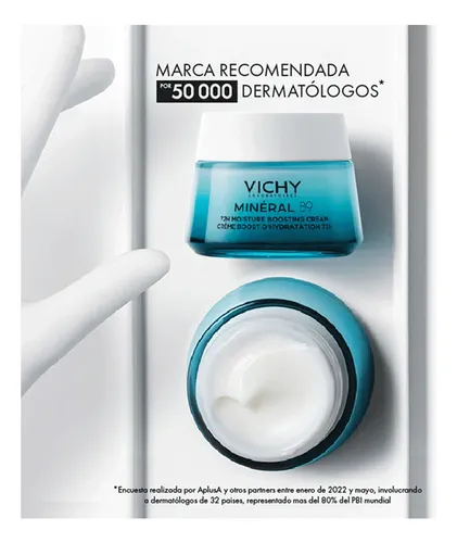 Crema Hidratante Facial Mineral 89 Sin Fragancia Vichy