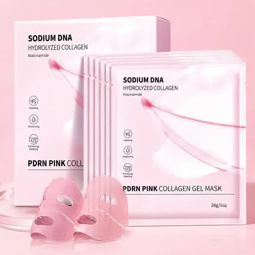 Caja X4u Mascarillas De Gel Colageno Pdrn Pink