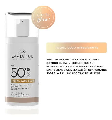 Caviahue Protector Solar Fps50+ Facial Care Glow Color 50ml