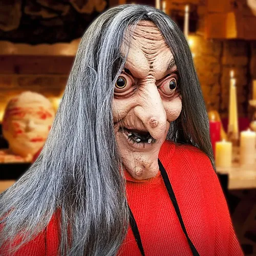Máscara De Bruja Para Escape Room De Halloween