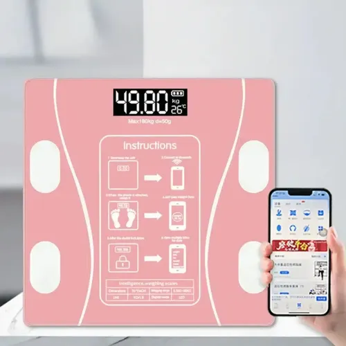 Balanza Baño Personal Corporal Digital Bluetooth Inteligente Color A Disponibilidad