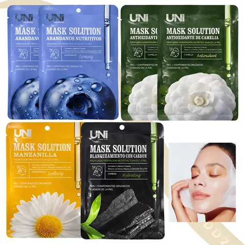 Mascarillas Faciales Natural Hidratantes Exfoliante Mask X4