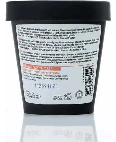 Mascarilla Facial De Arcilla Kaolín Carelika 20g