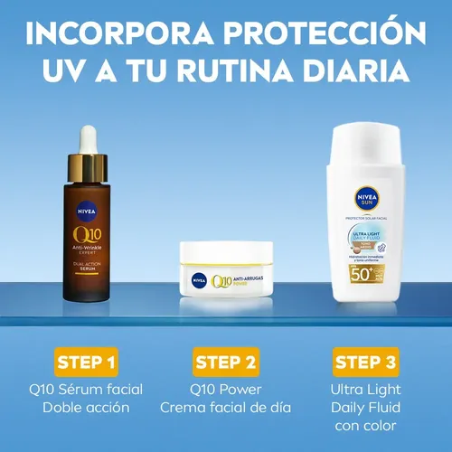 Protector Solar Ultra Light Daily Fluid Tono Medio Fps 50
