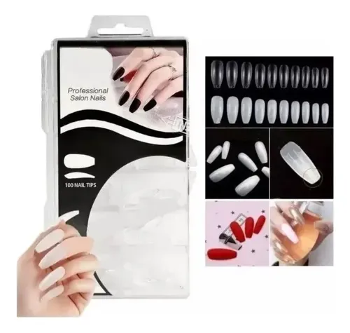 Uñas Postizas Tips X 100 Unidades Manicura Nail New Oferta!