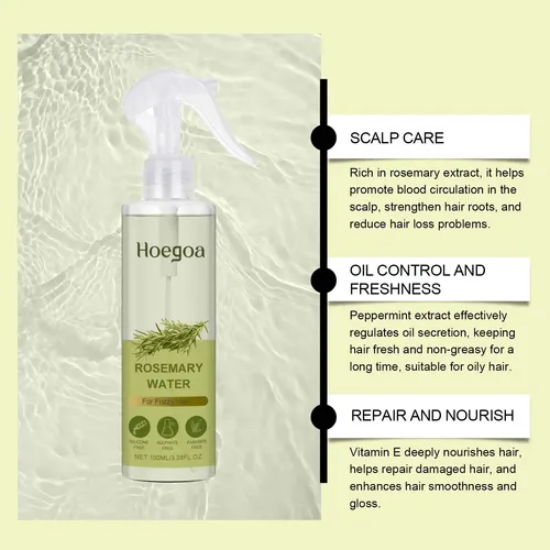 El Spray Para El Cabello Hoegoa Rosemary Nutre, Repara, Bril