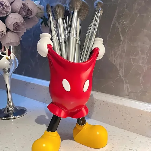 Bonito Soporte De Escritorio Para Maquillaje Y Bolígrafos.