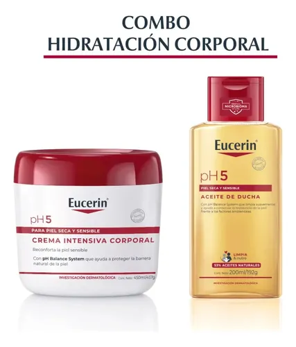 Eucerin Combo Hidratación Corporal Protección Del Ph Natural