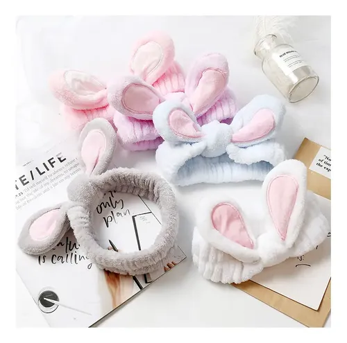 Ligas De Pelo 3d Con Orejas De Conejo Para Niñas, Suaves
