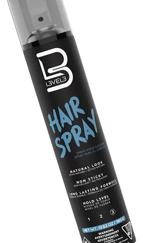 Level 3 Hair Spray Natural Look Fijacion Fuerte Pelo