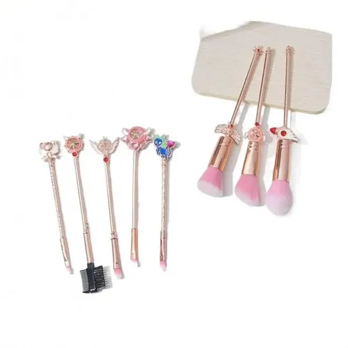 Kit De 8 Brochas De Maquillaje Sakura Magic Wand