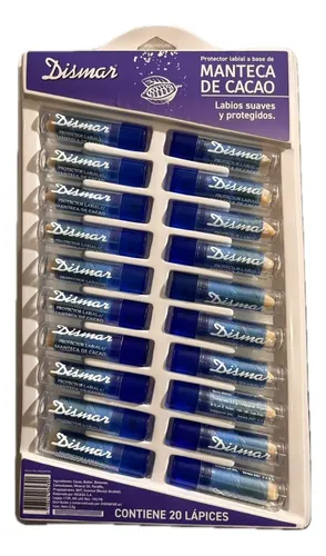 Blisters X 20 Unidades – Protector Labial Manteca De Cacao