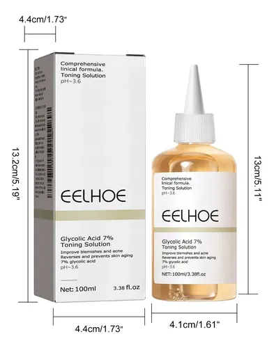 Tónico Facial Eelhoe Ácido Glicólico 7% 100ml Todo Tipo De Piel Día/noche