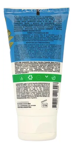 Protector Solar Facial Spf 60 Blanco Toque Seco 36ml Veganis