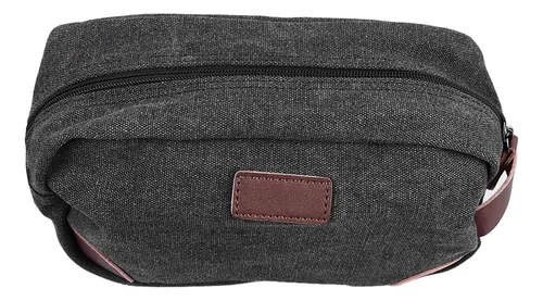 Elegante Bolsa De Maquillaje Para Cosméticos, Negra, De Gran