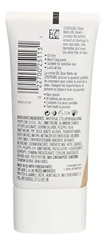 Covergirl Clean Matte Bb Crema Para Piel Grasa,