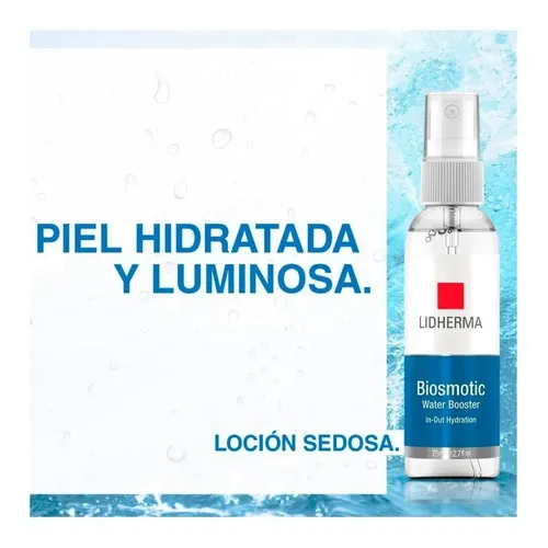 Loción Biosmotic Hidratación Intensa Water Booster Lidherma Tipo de piel Seca, Normal, Grasa, Mixta