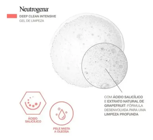 Neutrogena Deep Clean Gel Limpiador Grapefruit X 150g.
