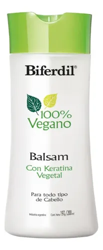 Acondicionador Biferdil Keratina Vegetal 100% Vegano 200ml